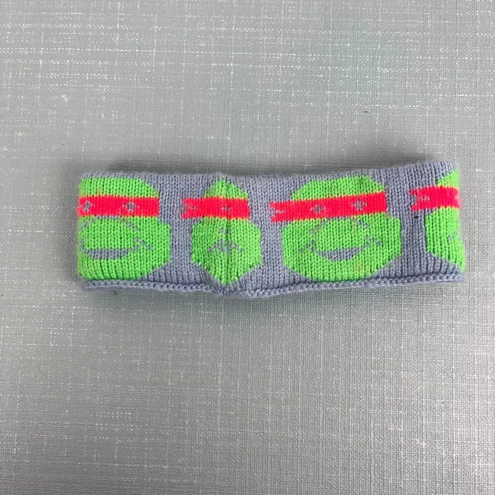 Vintage Ninja Turtle Knit Winter Ear Warmer Headband
